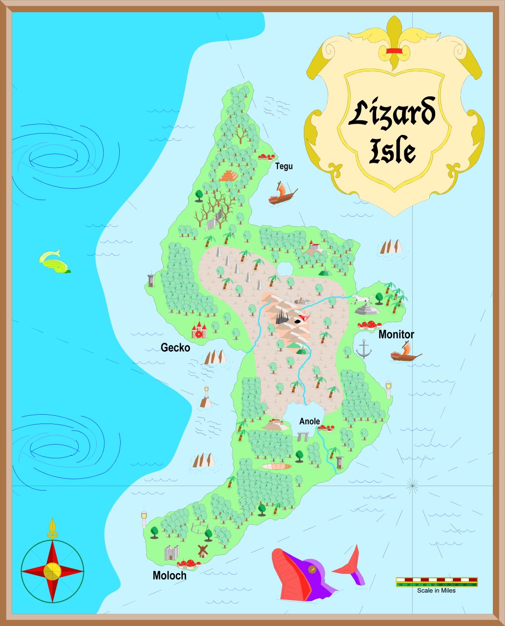 Nibirum Map: lizard isle by Monsen